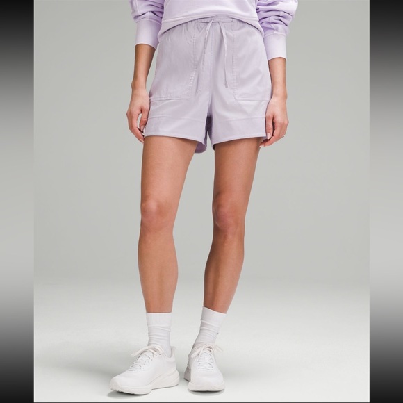 lululemon athletica Pants - Cotton-Blend Poplin High-Rise Short 4”